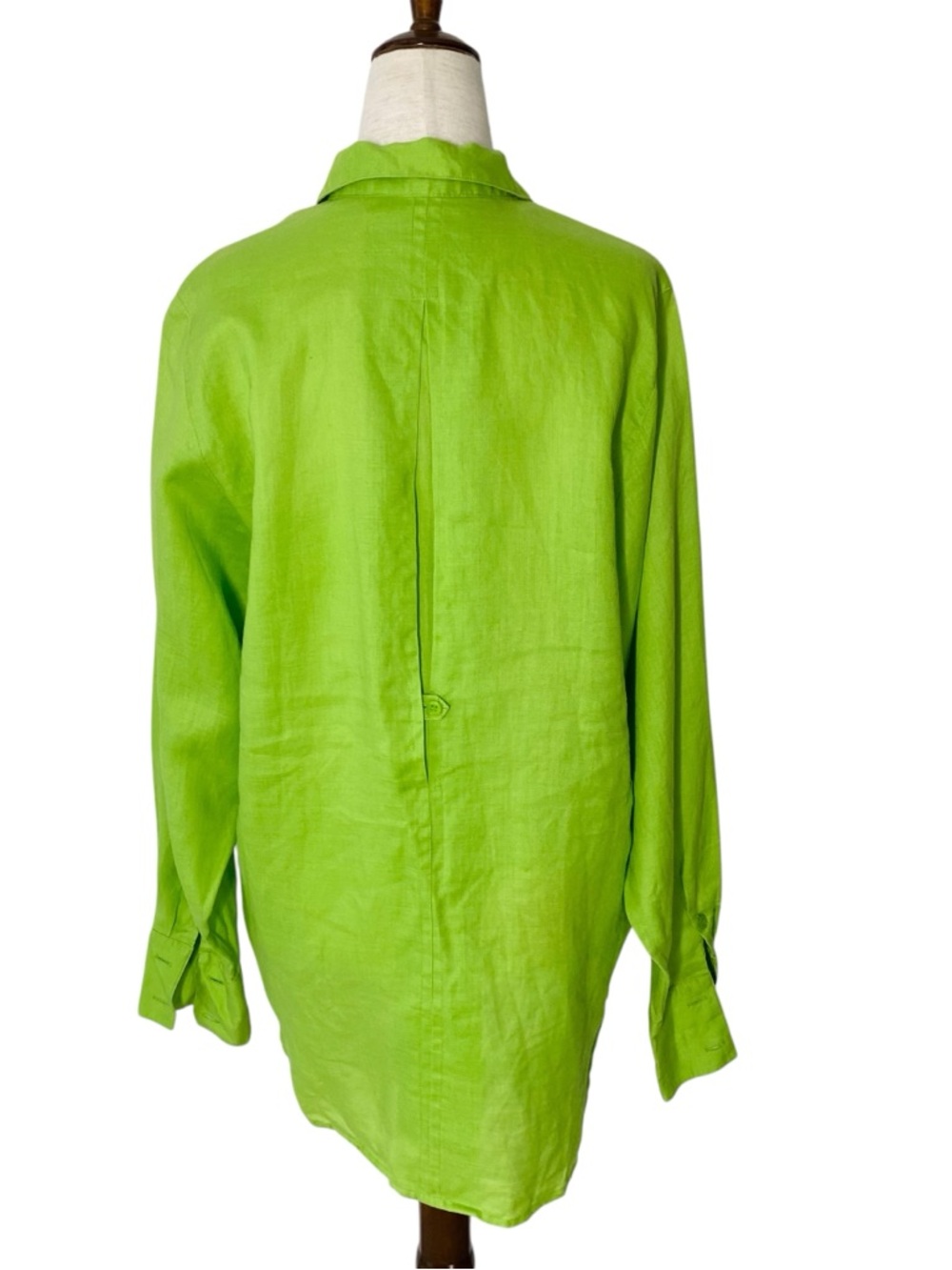 VINTAGE BRETT HARRISON Oversized 100% Linen Shirt - Picture 4 of 8